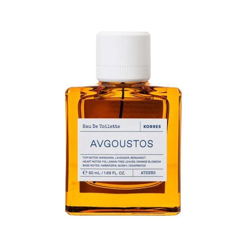 Korres Avgoustos Eau De Toilette for Men 50ml - Vegan