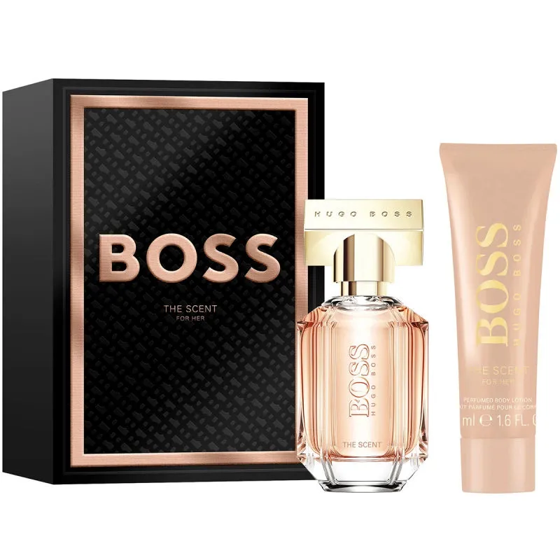 BOSS Women's BOSS The Scent For Her Festive Gift Set 30ml Eau de Parfum 50ml Body Lotion