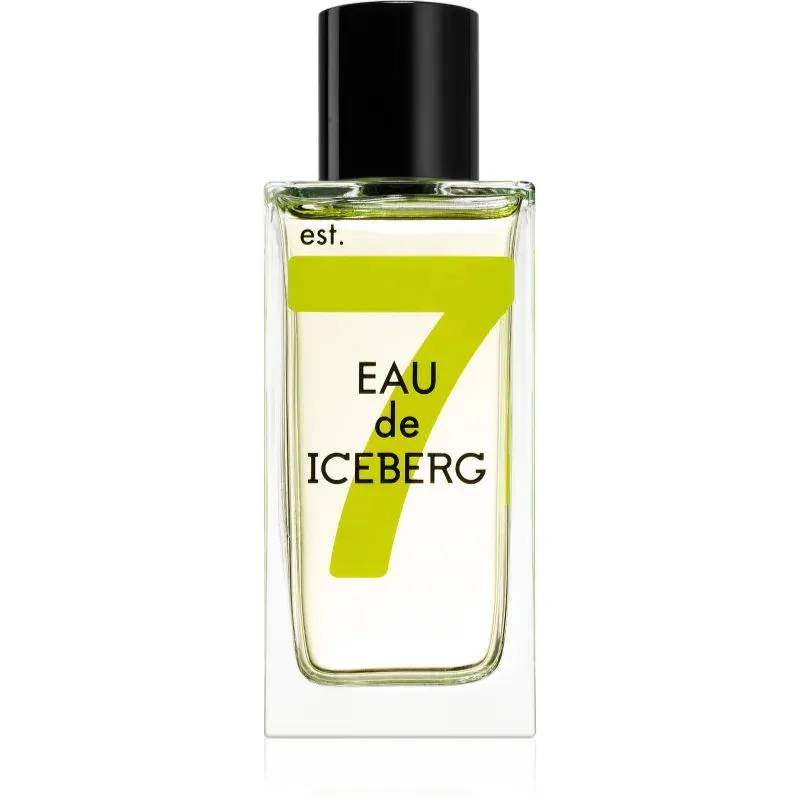 EAU de ICEBERG Italian Bergamot Eau de Toilette 100ml Citrus Scent for Men Square Glass Bottle Design Cool and Sporty Men