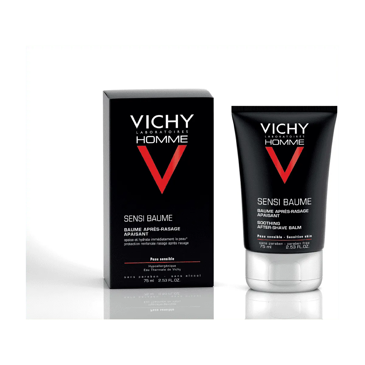 Vichy Homme Sensi Baume Aftershave voor een Gevoelige Huid 75ml