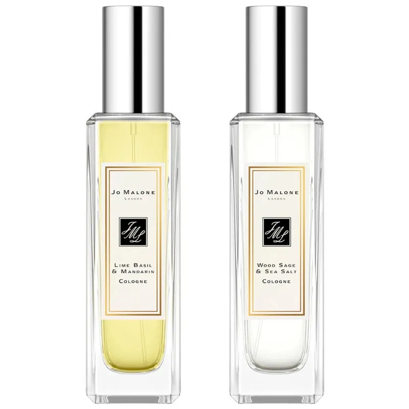 Jo Malone London Lime Basil & Mandarin + Wood Sage & Sea Salt Cologne Scent Pairing Duo 2 x 30 ml