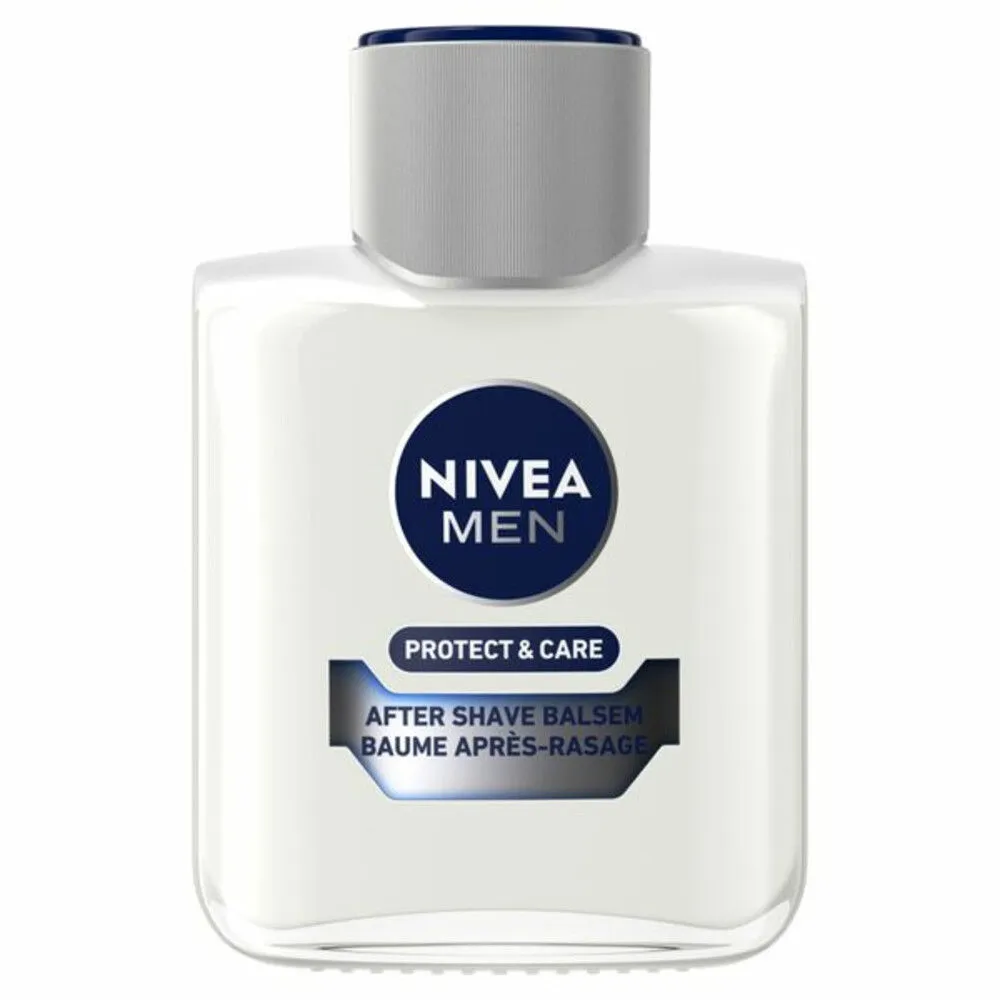 NIVEA Men Aftershave Balsem Protect & Care - 3 x 100 ml - Voordeelverpakking