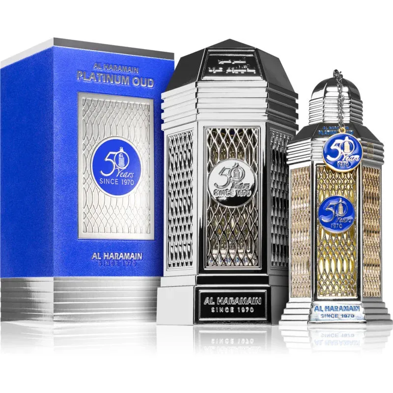 Uniseks Parfum Al Haramain 50 Years Platinum Oud 100 ml